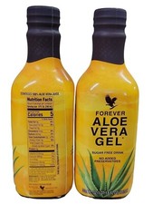 2 bottles Forever Aloe Vera Gel 33.8 fl oz/1 L HALAL/KOSHER 99.7 Aloe
