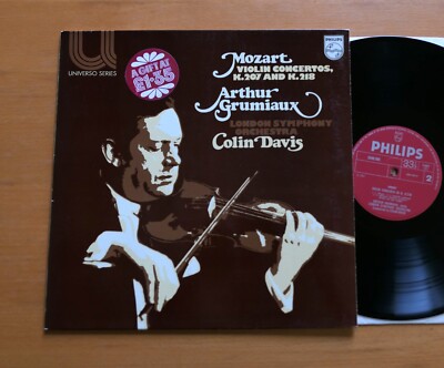 Philips 6580 009 Mozart Violin Concerto K207 & K218 Arthur Grumiaux NM