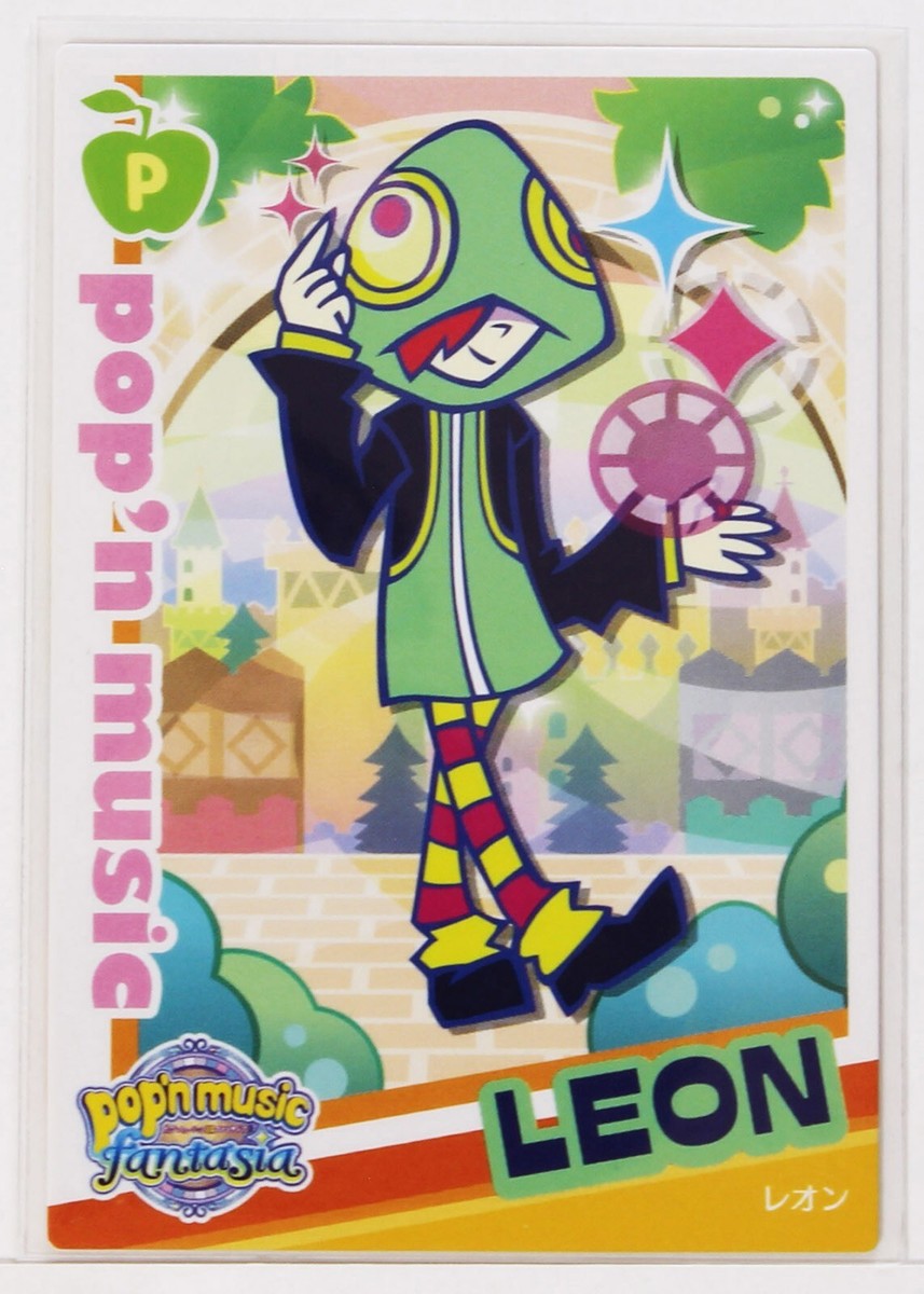 Pop'n Music Card Leon PK22N025 KONAMI Japan Game Character