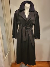 Burberry Black Trench Coat, Sz 6p, Nova Lining, Removable Liner & Collar