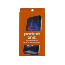 onn. Impact Resistant Glass Screen Protector for iPhone 15 Pro Max
