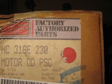 FACTORY AUTHORIZED PARTS MOTOR PART # HC 31GE 230 " NEW OLD STOCK "