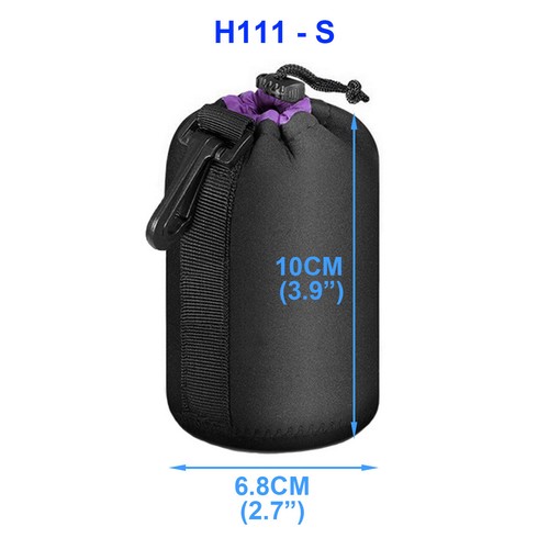 Camera Lens Bag Photography Cover Case DSLR Padded Pouch 2.7x3.9 Inch_6.8 x 10cm - Picture 2 of 6