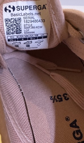 Superga Pink Smoke Outsole Lettering 2790-COTW UK 3 - Picture 8 of 9