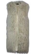 Dolce And Gabbana Corduroy Trimmed Shearling Gilet It 40 Uk 8