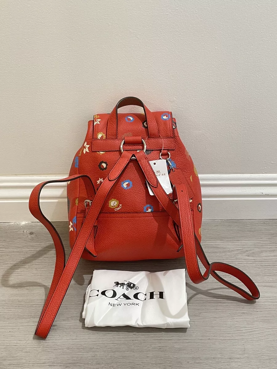 Coach red hotsell mini backpack