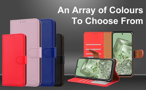 For Google Pixel 8a Phone Case Leather Wallet Flip RFID Card Protection Cover - Picture 8 of 67