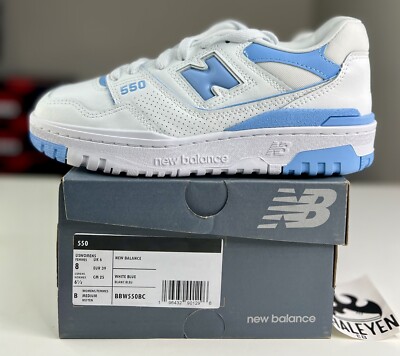 New Balance 550 UNC White Dusk Blue (W) | Women's Size 8