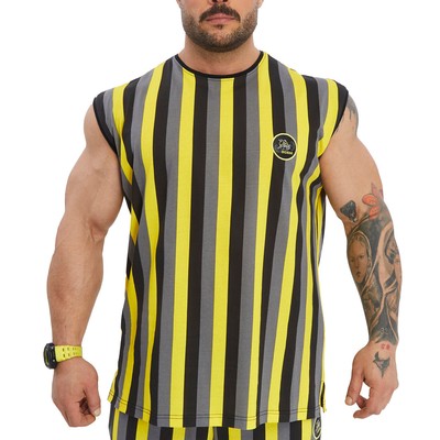 BGSM EXTREME  SPORTSWEAR Muscleshirt Tanktop Stringer Bodybuilding 2351-YELLOW