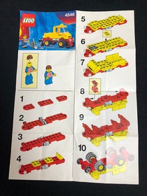 Lego 4546 Road and Rail Maintenance Tracks and Road Vehicle Train 1991