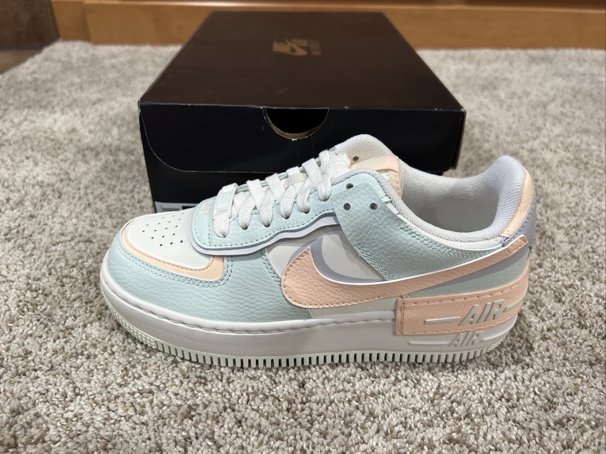 Nike Womens Air Force Shadow Sail/Barely Green Size CU8591 104