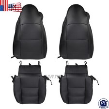 For BMW Z3 1996-2002 BLACK LEATHER CUSTOM MADE 2 FRONT SEAT COVERS