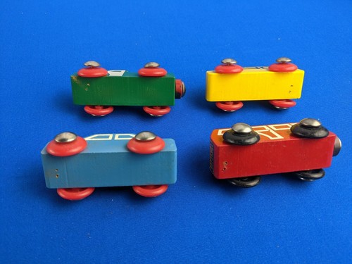 Brio MINICARS SET #33320 Bus LKW Autos RANDLOSE RÄDER Holzfahrzeuge 80er Jahre - Bild 7 von 8