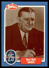 1988 SWELL FOOTBALL GREATS BERT BELL B PITTSBURGH STEELERS #15