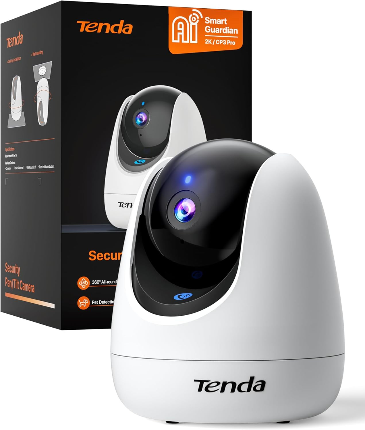 Tenda CP3 Pro: Baby Monitor 2K e Telecamera 360° per la Tua Casa