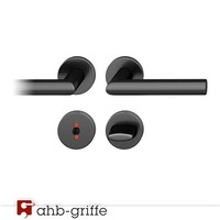 Fsb TüRgriff 1076 Rosette Asl® Schwarz Matt, äHnlich Ral 9005 Wc TüRdrüCker