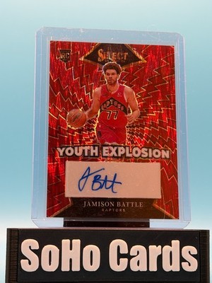 24-25 Panini Select Youth Explosion Red Flash Prizm Jamison Battle 61/99