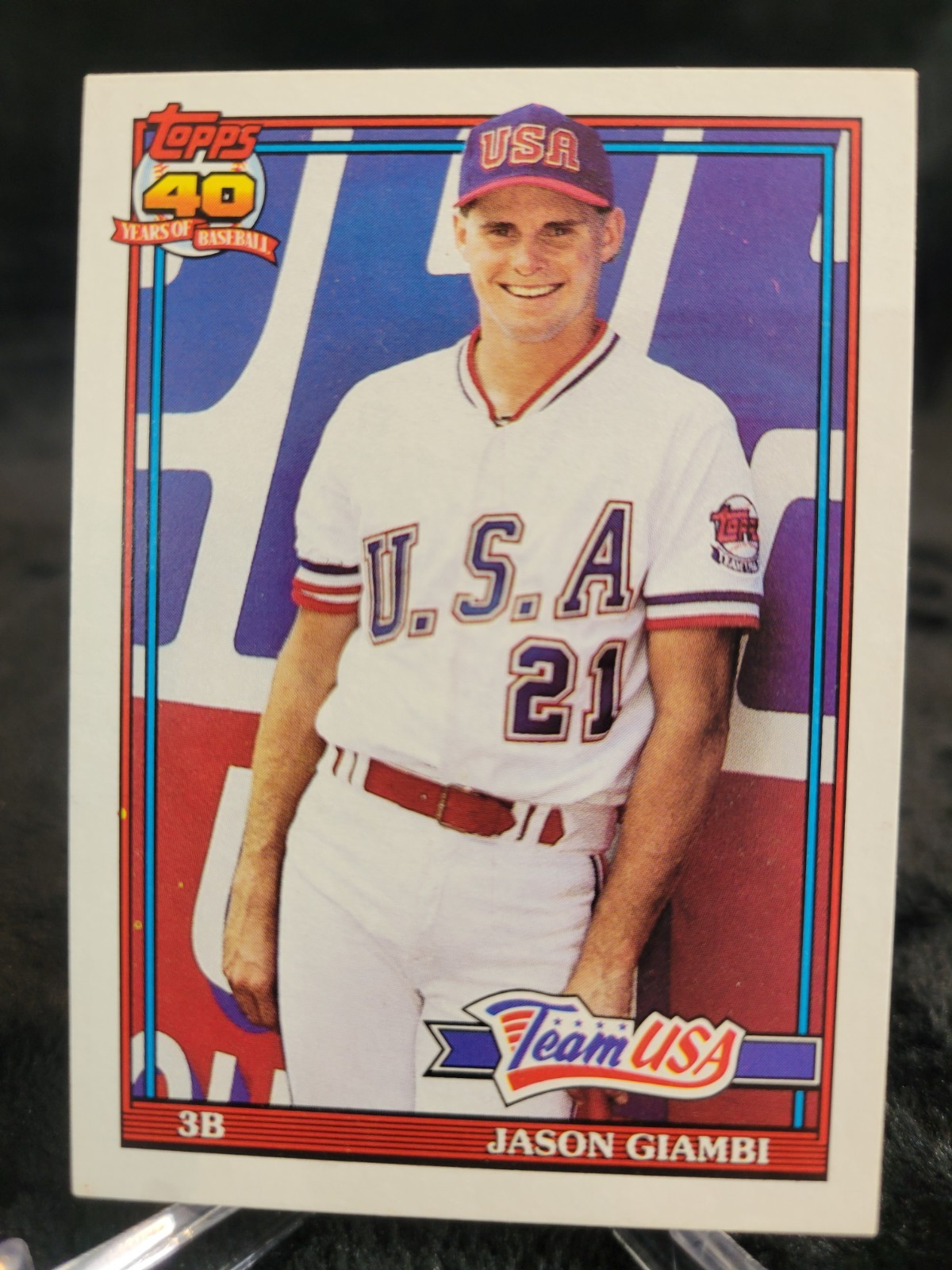 1992 Topps Traded #45T  Jason Giambi  TEAM USA   Rookie Card  RC  NM+