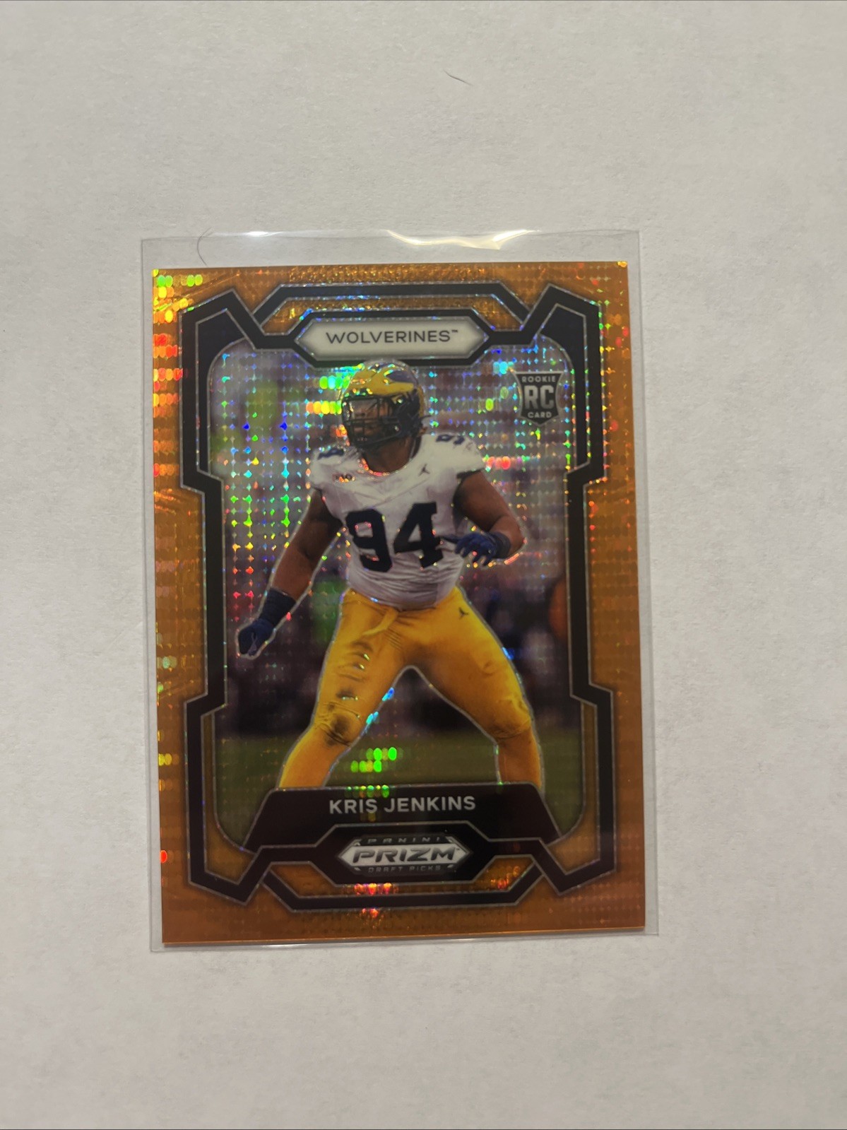 Kris Jenkins Panini Prizm Draft Picks #140 Orange Pulsar