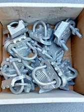 10 NEW O-Z Gedney CTC-0507, 1/2 to 3/4", Iron, Rigid/EMT Cable Tray Clamps, LOT