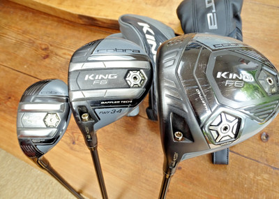 Cobra King F8 Linkshänder 10,5* Driver 3W & 3 Hybrid / Hzrdus 6,5 x extra steif