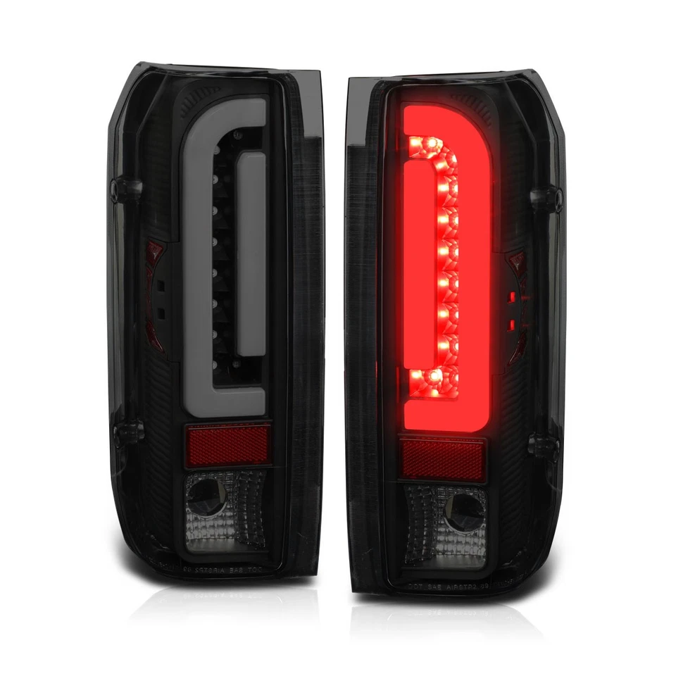 Para 90-97 Ford F150-F350/F Super Duty 3D Barra LED Luces de freno traseras Lámpara tintada Foto 2 de 4