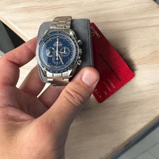 Omega Speedmaster Moonwatch Apollo 45th Anniversary Stainless Steel 42mm Blue 20