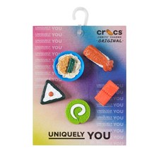 3D Mini Sushi Party 5er Set Crocs Charm-Anh&auml;nger f&uuml;r Schuhe ONE SIZE