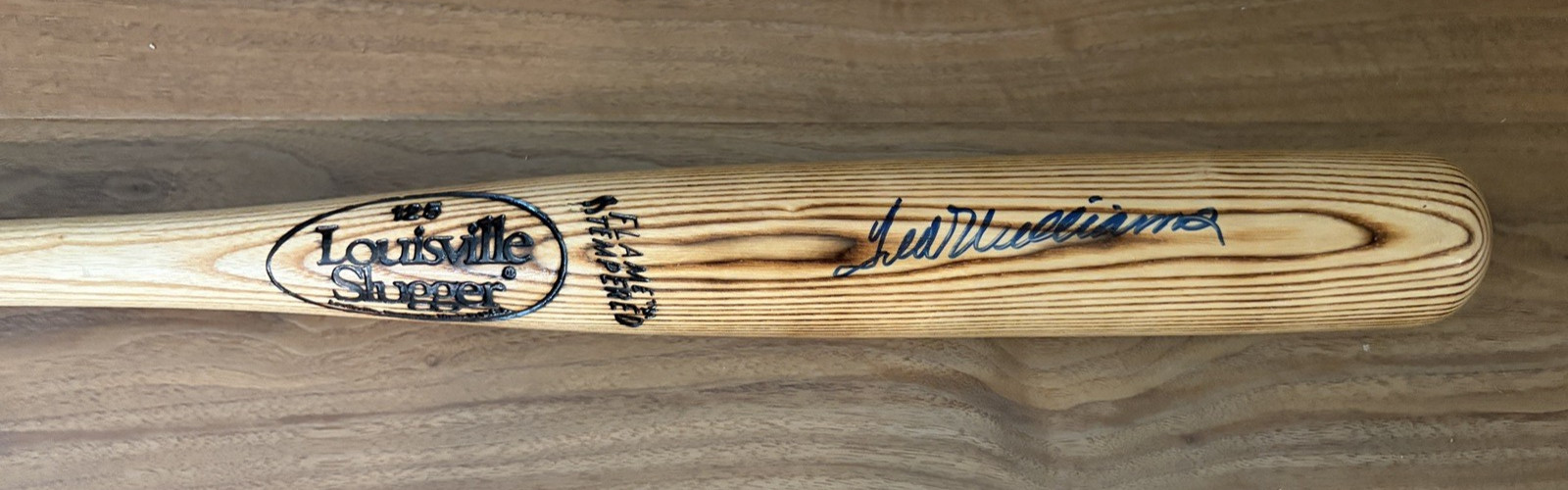 34.5" PSA TED WILLIAMS signed baseball bat autograph Hillerich Bradsby JSA H&B view 2