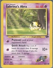 Sabrina's Abra 94/132 Common Gym Challenge Pokemon Unlimited Moderately Played on eBay