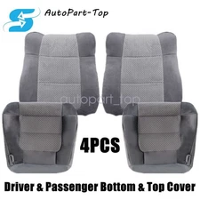 Driver & Passenger Replacement Cloth Seat Cover Dk Gray For 2002-2003 Ford F150