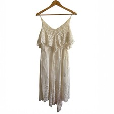 Zimmermann Lucia Veil Dress Size 1 AU 10/ US 6 Cream Silk Bridal Wedding Hen