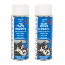 Cat Litter Box Deodorizer Spray  Odor Eliminator 2 Cans - Non-Stick Kitty ...