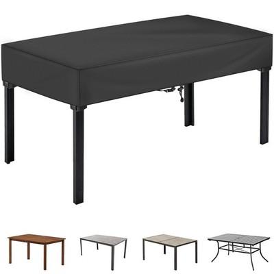 TOHONFOO Outdoor Dining Table Cover - Waterproof Anti-UV Patio Table Cover - ...