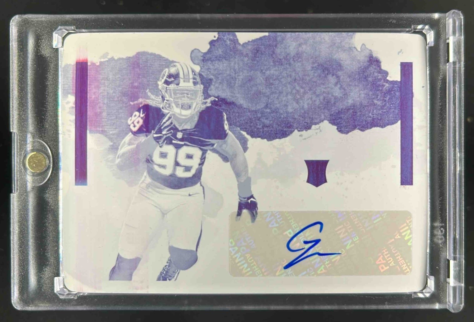 Chase Young Panini Impeccable Rookie Landscape Autographs #RLCY Magenta Printing Plate 1/1