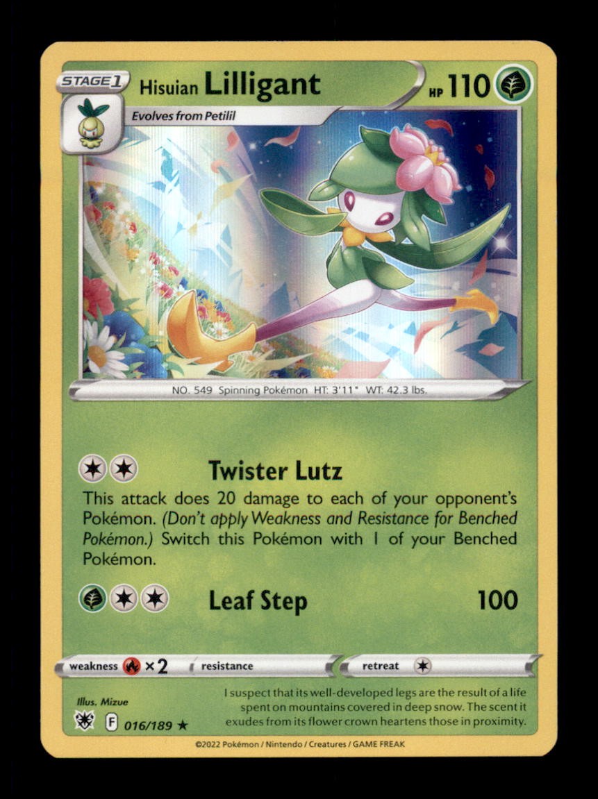 HISUIAN LILLIGANT 016/189 HOLO R ASTRAL RADIANCE POKEMON HOLO LP