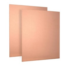 2pcs Pure Copper Sheet Plate 6" x x 18 Gauge, 99.9 Cu Metal for Industry...