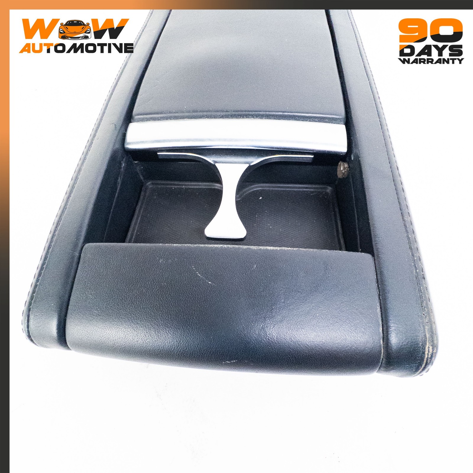 06-16 ASTON MARTIN V8 VANTAGE CENTER CONSOLE ARM REST ARMREST STORAGE BLACK OEM
