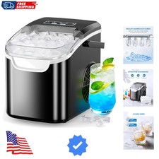 Ice Maker Countertop, Portable Ice Machine with Self-Cleaning, 26.5 lbs/24Hrs...