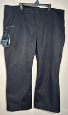 Obermeyer Ski Snow Pants Womens 20 S Black Malta Thermore Adjustable Snowboard