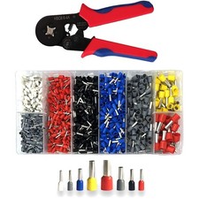 Crimpzange Aderendhülsen Set 1250 Stück Elektroinstallation Werkzeug