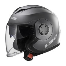 Ls2 Verso Solid Matte Titanium Open Face Street Motorcycle Helmet Adult Size Xs