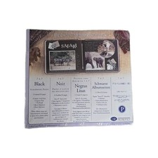 Creative Memories 2004 Black Scrapbook Refill Pages 7" x 7" 12 Sheets, 24 Pages
