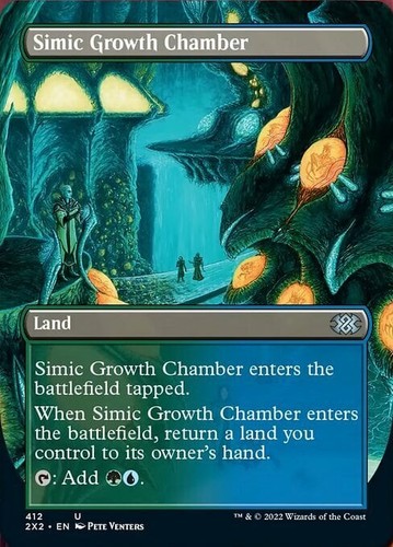 Magic The Gathering MTG SIMIC GROWTH CHAMBER BORDERLESS Double Masters 2022 NM