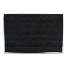 Charcoal 24x36 Indoor Outdoor Non Slip Ribbed Doormat Rug for High Traffic Areas