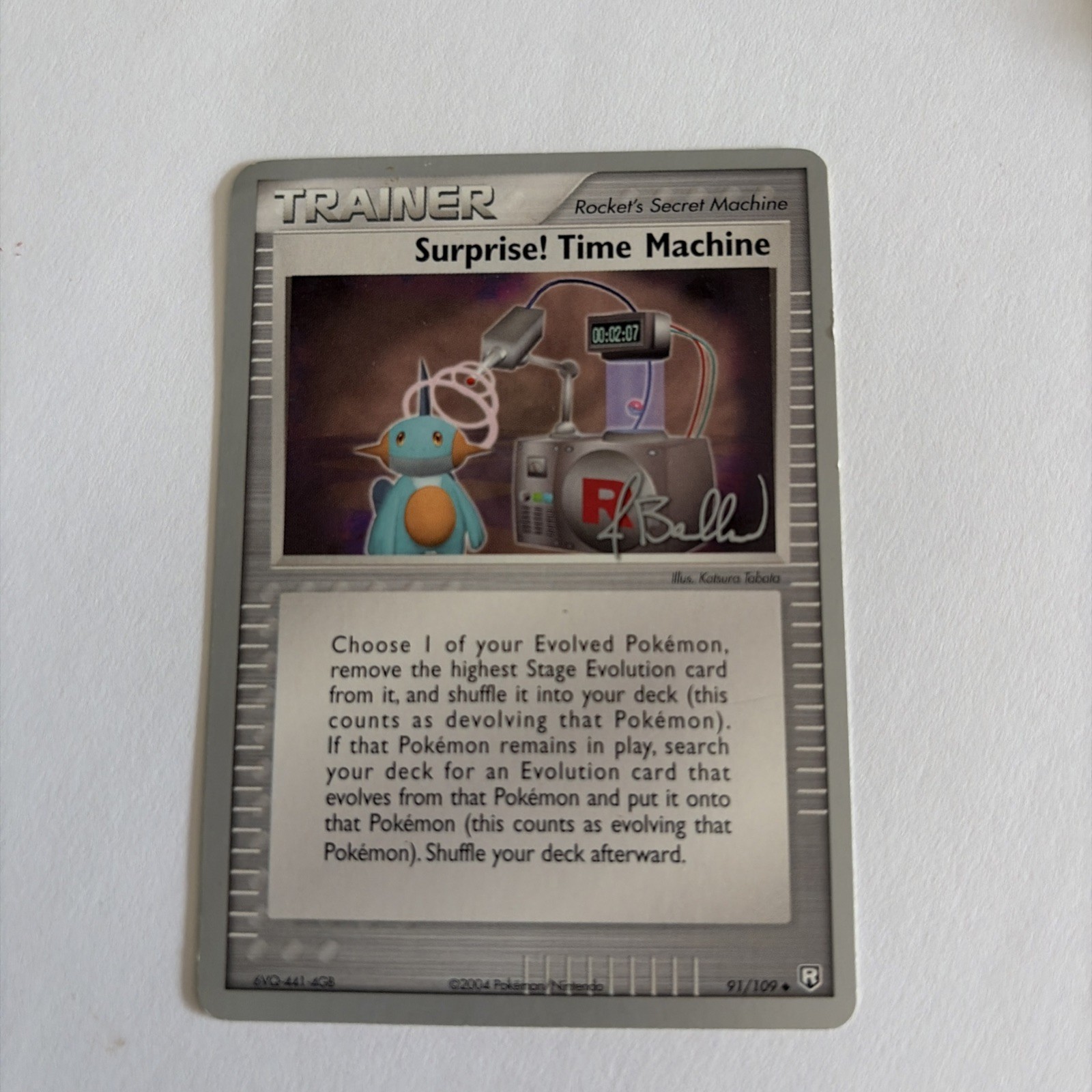 Surprise! Time Machine 91/109 EX Team Rocket Returns Reverse Pokemon Holo NM