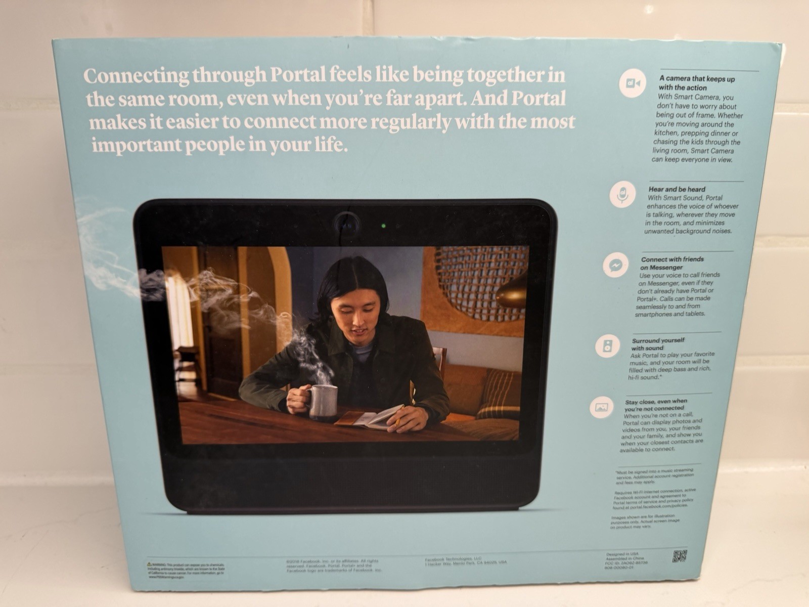 Facebook Portal 10” Smart Video Calling Display B81A0A1BUS Tested Reset Works