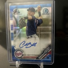 2019 Bowman - Chrome Prospect Autographs Andrew Bechtold #CPA-ABE Blue Refractor