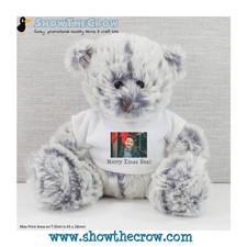 Image of 15cm Personalised Premier Mulberry Bear with Photo & Text, Gift, Keepsake, Me...