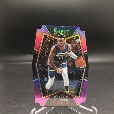 D'Angelo Russell 2021-22 Select Purple Prizms Die Cut 196 #/99 Timberwolves